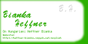 bianka heffner business card